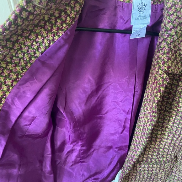 Paule Vasseur tweed suit. Size 42 EU /Size 6 US. Chanel-esque. Blazer & Skirt. - Picture 4 of 14